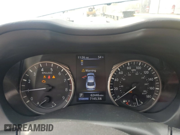 2019 Infiniti Q50 Luxe with VIN JN1EV7AR9KM553774, listed as a Copart auction lot 51593855 with 62,446 mi miles and Salvage title. Bid and sale history available at DreamBid. Image 9.