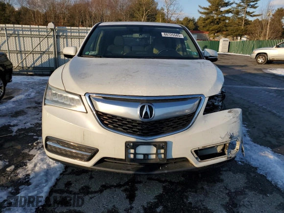 2014 Acura MDX z VIN 5FRYD4H27EB021522, wystawiony jako Copart lot #88725585 z przebiegiem Nie podano mil oraz Szkoda całkowita • Salvage title. Historia ofert i sprzedaży dostępna na DreamBid. Obrazek 5.