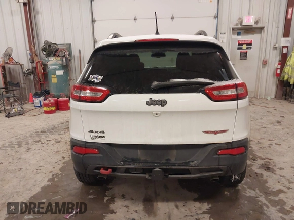 2014 Jeep Cherokee Trailhawk with VIN 1C4PJMBS5EW159912, listed as a IAAI auction lot 41538254 with 166,955 mi miles. Bid and sale history available at carsss.com. Image 16.