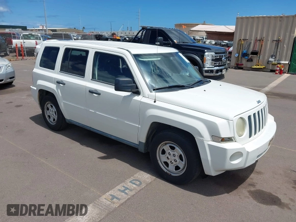 2008 Jeep Patriot Sport with VIN 1J8FT28038D647491, listed as a IAAI auction lot 42279472 with 164,527 mi miles and . Bid and sale history available at DreamBid. Image 1.