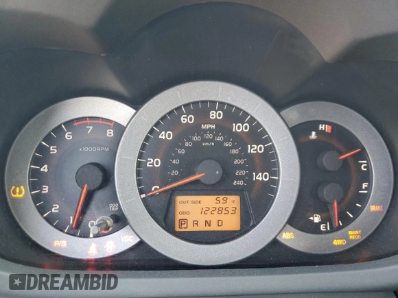 2007 Toyota RAV4 Sport with VIN JTMBK32V975020452, listed as a Copart auction lot 48729795 with 122,853 mi miles and Salvage Title. Bid and sale history available at carsss.com. Image 9.
