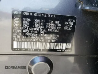 2016 Honda HR-V EX with VIN 3CZRU5H55GM727497, listed as a Copart auction lot 57289805 with 151,740 mi miles and Clean Title. Bid and sale history available at DreamBid. Image 12.