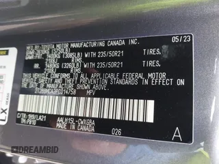 2023 Lexus RX 350h z VIN 2T2BBMCA3PC014758, wystawiony jako IAAI lot #42176377 z przebiegiem Nie podano mil oraz . Historia ofert i sprzedaży dostępna na DreamBid. Obrazek 9.