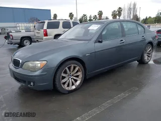 2008 BMW 7 Series 750Li with VIN WBAHN83538DT80589, listed as a IAAI auction lot 41733398 with 158373 miles. Bid and sale history available at carsss.com. Image 2.