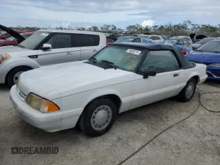 1992 Ford Mustang with VIN 1FACP44MXNF129483, listed as a Copart auction lot 76688314 with 81,307 mi miles and Salvage title. Bid and sale history available at DreamBid. Image 1.