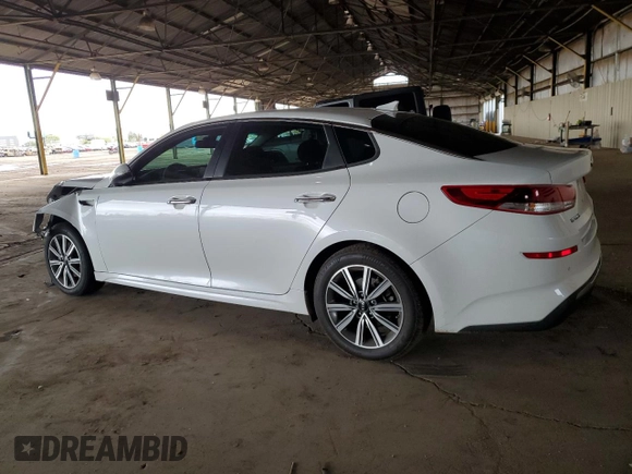 2019 Kia Optima LX with VIN 5XXGT4L39KG356855, listed as a Copart auction lot 49480425 with 75,212 mi miles and Salvage Title. Bid and sale history available at carsss.com. Image 2.