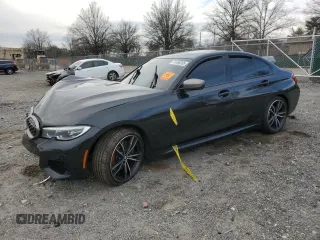 2022 BMW 3 Series M340i xDrive with VIN 3MW5U9J03N8C25391, listed as a Copart auction lot 41496935 with 41,912 mi miles and Salvage Title. Bid and sale history available at carsss.com. Image 1.