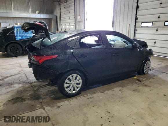 2021 Hyundai Accent SE with VIN 3KPC24A66ME151097, listed as a Copart auction lot 57723605 with Not provided miles and Non repairable. Bid and sale history available at DreamBid. Image 3.