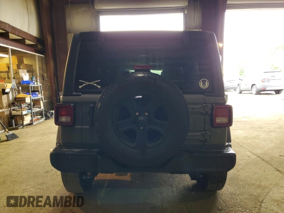 2020 Jeep Wrangler Unlimited Black and Tan with VIN 1C4HJXDG9LW331418, listed as a Copart auction lot 56414765 with 125,339 mi miles and Salvage title. Bid and sale history available at DreamBid. Image 6.