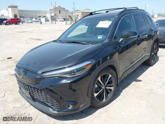 2024 Toyota Corolla Cross Hybrid S with VIN 7MUFBABG6RV042208, listed as a IAAI auction lot 42026302 with 10,588 mi miles. Bid and sale history available at carsss.com. Image 18.