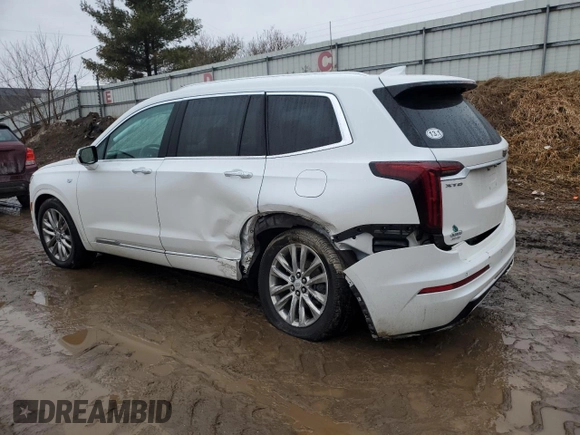 2021 Cadillac XT6 Premium Luxury with VIN 1GYKPDRS3MZ149692, listed as a Copart auction lot 47109805 with 82,004 mi miles and Salvage title. Bid and sale history available at DreamBid. Image 2.