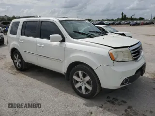2013 Honda Pilot Touring with VIN 5FNYF3H91DB044408, listed as a Copart auction lot 60493765 with 131,986 mi miles and Salvage title. Bid and sale history available at DreamBid. Image 4.