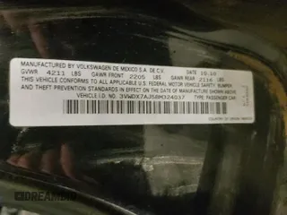 2011 Volkswagen Jetta Sedan SE with VIN 3VWDX7AJ5BM324037, listed as a Copart auction lot 87184494 with 163,143 mi miles and Salvage Title. Bid and sale history available at carsss.com. Image 12.