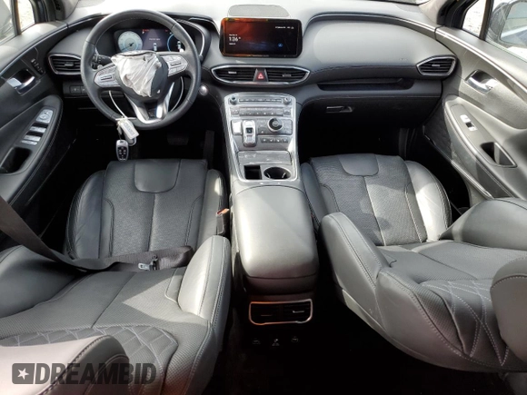 2023 Hyundai Santa Fe Calligraphy with VIN 5NMS54AL4PH593947, listed as a Copart auction lot 48129675 with 15,094 mi miles and Salvage Title. Bid and sale history available at carsss.com. Image 8.