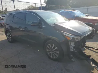 2015 Kia Sedona SX with VIN KNDMC5C10F6047335, listed as a Copart auction lot 66235414 with 154,460 mi miles and Salvage Title. Bid and sale history available at carsss.com. Image 4.