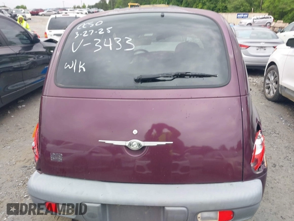 2002 Chrysler PT Cruiser Limited with VIN 3C8FY68B02T323433, listed as a IAAI auction lot 42209107 with 222,863 mi miles and . Bid and sale history available at DreamBid. Image 15.
