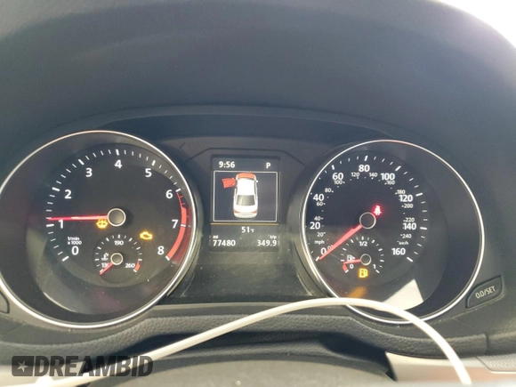 2019 Volkswagen Passat Wolfsburg Edition z VIN 1VWLA7A30KC009324, wystawiony jako Copart lot #56304615 z przebiegiem 77 480 mil mil oraz Szkoda całkowita • Salvage title. Historia ofert i sprzedaży dostępna na DreamBid. Obrazek 9.