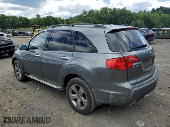 2009 Acura MDX Sport/Pwr Tail Gate with VIN 2HNYD28789H505016, listed as a Copart auction lot 41675725 with 191,338 mi miles and Non Repairable. Bid and sale history available at carsss.com. Image 2.