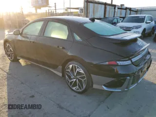 2023 Hyundai IONIQ 6 SEL with VIN KMHM34AA9PA048068, listed as a Copart auction lot 88573255 with 12,601 mi miles and Salvage Title. Bid and sale history available at carsss.com. Image 2.