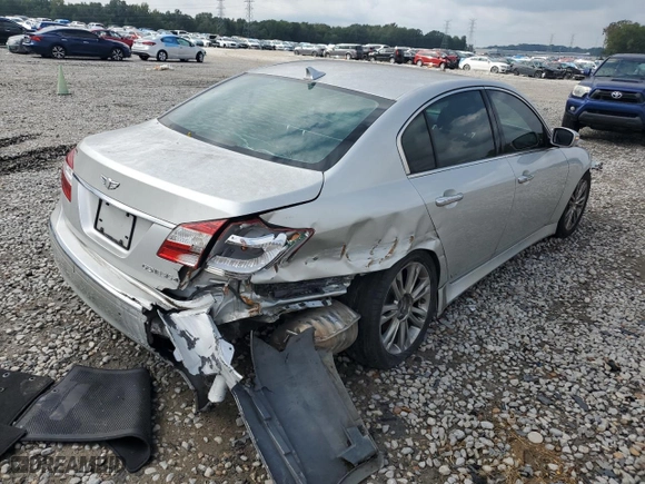 2012 Hyundai Genesis 4.6L with VIN KMHGC4DF8CU177920, listed as a Copart auction lot 73369394 with 134,859 mi miles and Salvage Title. Bid and sale history available at carsss.com. Image 3.
