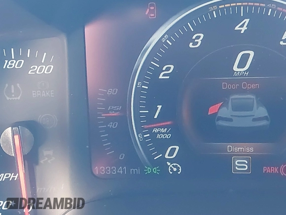 2014 Chevrolet Corvette Z51 3LT with VIN 1G1YL2D70E5104908, listed as a IAAI auction lot 41382006 with 133,341 mi miles and . Bid and sale history available at DreamBid. Image 16.