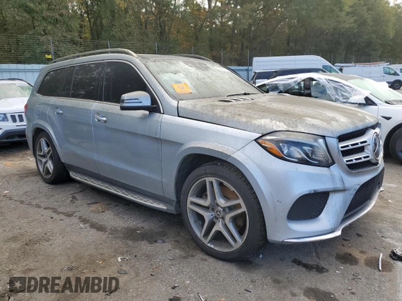 2018 Mercedes-Benz GLS with VIN 4JGDF7DE3JB026723, listed as a Copart auction lot 73276153 with 91,137 mi miles. Bid and sale history available at carsss.com. Image 4.