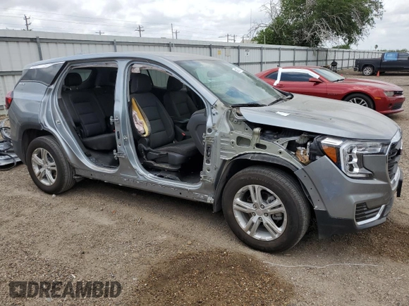 2024 GMC Terrain SLE with VIN 3GKALMEG9RL241746, listed as a Copart auction lot 55422785 with 20,583 mi miles and Salvage title. Bid and sale history available at DreamBid. Image 4.