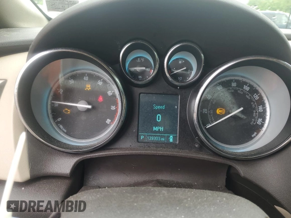 2014 Buick Verano Group with VIN 1G4PS5SK6E4168841, listed as a Copart auction lot 57608895 with 139,303 mi miles and Salvage title. Bid and sale history available at DreamBid. Image 9.