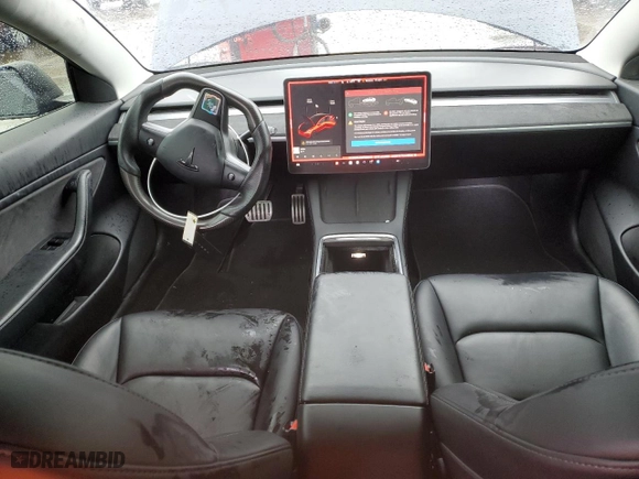 2021 Tesla Model 3 Performance with VIN 5YJ3E1EC4MF935844, listed as a Copart auction lot 44267725 with 56,795 mi miles and Salvage Title. Bid and sale history available at carsss.com. Image 8.