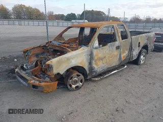 2005 Ford F-150 STX with VIN 1FTRX12W55NA60523, listed as a IAAI auction lot 41106389 with 1 mi miles. Bid and sale history available at carsss.com. Image 2.