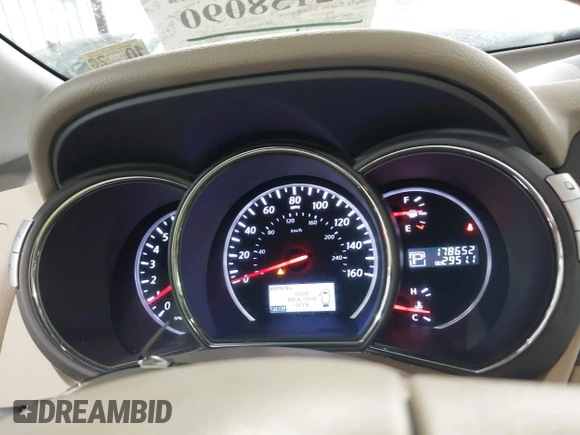 2014 Nissan Murano SV with VIN JN8AZ1MU9EW417350, listed as a IAAI auction lot 42138090 with 178,652 mi miles and . Bid and sale history available at carsss.com. Image 16.