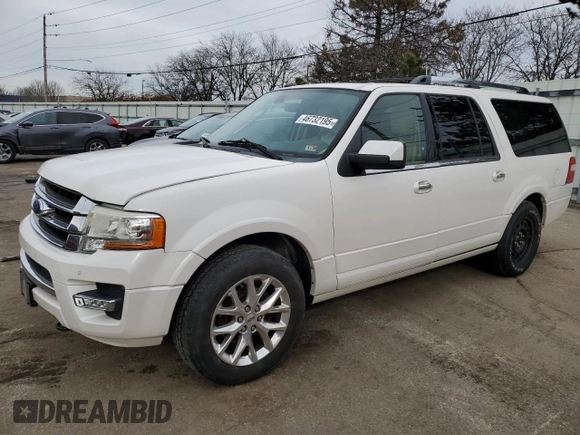2016 Ford Expedition Max Limited with VIN 1FMJK2AT2GEF03069, listed as a Copart auction lot 46732195 with 188,596 mi miles and Clean title. Bid and sale history available at DreamBid. Image 1.