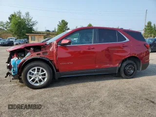 2023 Chevrolet Equinox LT с VIN 3GNAXKEG0PL269928, выставлен на аукционе Copart как лот 59082485 с пробегом 24 156 миль миль и Списание • Salvage title. История ставок и продаж доступна на DreamBid. Изображение 1.