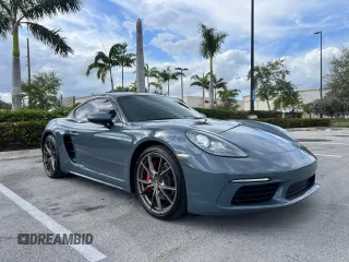 2017 Porsche Cayman S with VIN WP0AB2A83HS285114, listed as a Copart auction lot 47463715 with 44,857 mi miles and Clean Title. Bid and sale history available at DreamBid. Image 1.