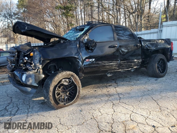 2016 Chevrolet Silverado 1500 LTZ with VIN 3GCUKSEC1GG311789, listed as a Copart auction lot 46133745 with Not Provided miles and Salvage Title. Bid and sale history available at DreamBid. Image 1.