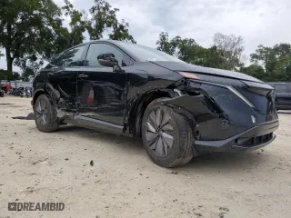 2023 Nissan ARIYA PLATINUM+ with VIN JN1DF0CD1PM702056, listed as a Copart auction lot 72822244 with 2,161 mi miles and Salvage Title. Bid and sale history available at carsss.com. Image 4.