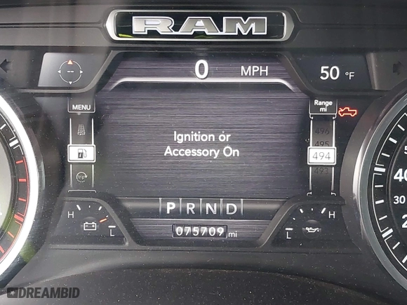 2021 Ram 2500 Big Horn with VIN 3C6UR5JL2MG649918, listed as a IAAI auction lot 41282327 with 75,709 mi miles. Bid and sale history available at carsss.com. Image 15.