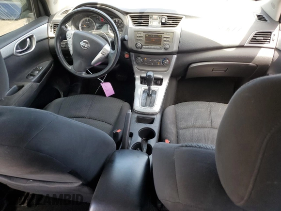 2013 Nissan Sentra FE+ S with VIN 3N1AB7AP1DL627448, listed as a Copart auction lot 52563635 with 154,428 mi miles and Salvage Title. Bid and sale history available at DreamBid. Image 8.