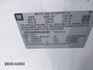 2010 GMC Terrain SLT-1 z VIN 2CTFLGEW8A6404183, wystawiony jako IAAI lot #41584722 z przebiegiem 165 619 mil mil oraz . Historia ofert i sprzedaży dostępna na DreamBid. Obrazek 9.