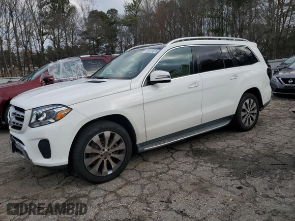 2018 Mercedes-Benz GLS 450 with VIN 4JGDF6EE4JB132316, listed as a Copart auction lot 42323674 with 63,686 mi miles and . Bid and sale history available at DreamBid. Image 1.
