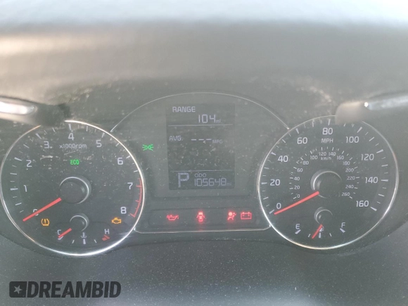 2016 Kia Forte LX with VIN KNAFK4A61G5495138, listed as a Copart auction lot 50738065 with 105,648 mi miles and Salvage Title. Bid and sale history available at carsss.com. Image 9.