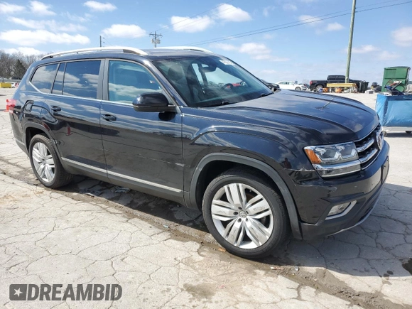 2019 Volkswagen Atlas SEL with VIN 1V2ER2CA3KC555133, listed as a Copart auction lot 47826625 with 86,182 mi miles and Salvage title. Bid and sale history available at DreamBid. Image 4.