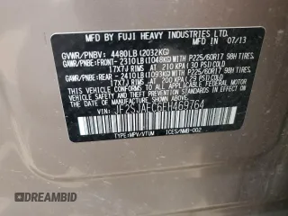 2014 Subaru Forester Premium with VIN JF2SJAEC6EH469764, listed as a Copart auction lot 60626585 with 157,525 mi miles and Non repairable. Bid and sale history available at DreamBid. Image 15.