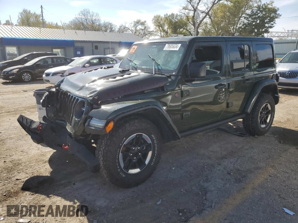 2022 Jeep Wrangler Unlimited Rubicon z VIN 1C4HJXFN9NW186122, wystawiony jako Copart lot #79685634 z przebiegiem 81 332 mil mil oraz Szkoda całkowita • Salvage title. Historia ofert i sprzedaży dostępna na DreamBid. Obrazek 1.