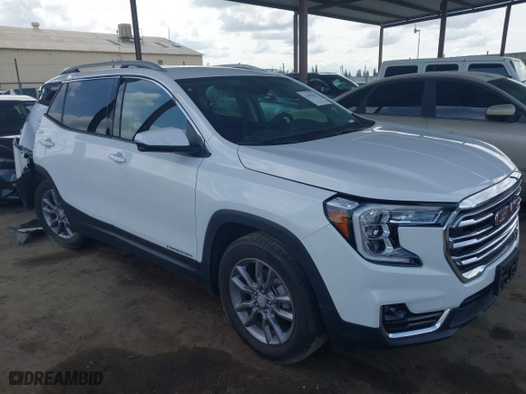 2023 GMC Terrain SLT with VIN 3GKALPEG9PL161071, listed as a IAAI auction lot 41895831 with 24,509 mi miles. Bid and sale history available at carsss.com. Image 1.