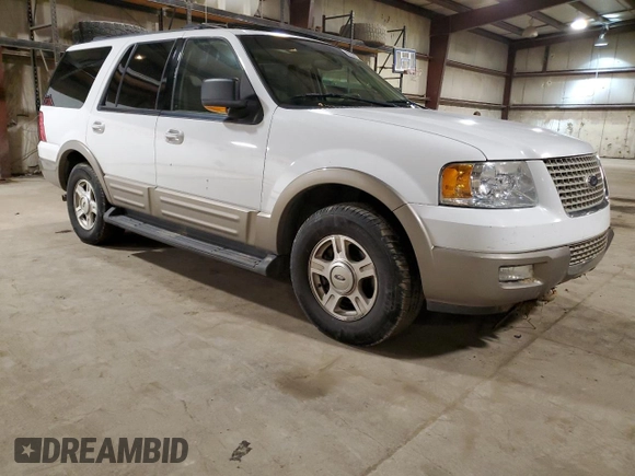 2003 Ford Expedition Eddie Bauer with VIN 1FMFU18L93LA32673, listed as a Copart auction lot 86389134 with 163,257 mi miles and Salvage Title. Bid and sale history available at carsss.com. Image 4.