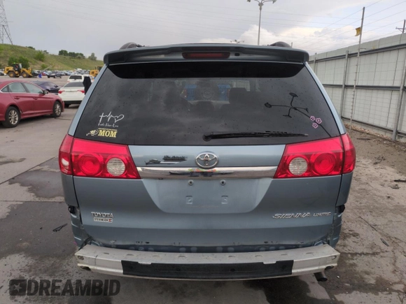 2008 Toyota Sienna XLE with VIN 5TDZK22C48S211733, listed as a Copart auction lot 61240625 with 166,778 mi miles and Salvage title. Bid and sale history available at DreamBid. Image 6.