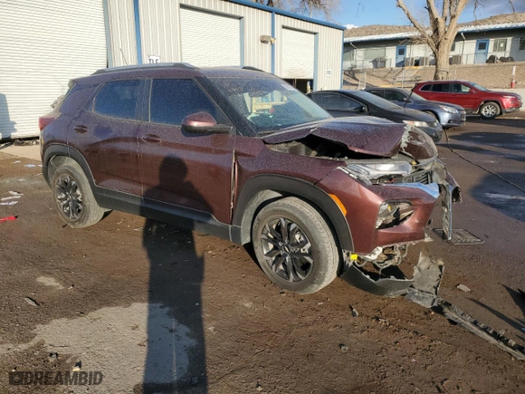 2023 Chevrolet TrailBlazer LT with VIN KL79MPS27PB093128, listed as a Copart auction lot 88487505 with 56,704 mi miles and Salvage Title. Bid and sale history available at carsss.com. Image 4.