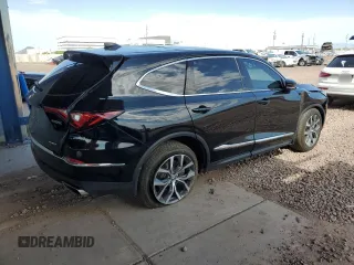 2023 Acura MDX w/Technology Package with VIN 5J8YE1H45PL042305, listed as a Copart auction lot 68104074 with 21,875 mi miles and Salvage Title. Bid and sale history available at carsss.com. Image 3.