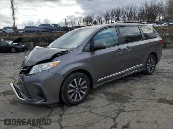 2020 Toyota Sienna LE with VIN 5TDJZ3DCXLS231778, listed as a Copart auction lot 85892214 with 118,026 mi miles and Salvage title. Bid and sale history available at DreamBid. Image 1.